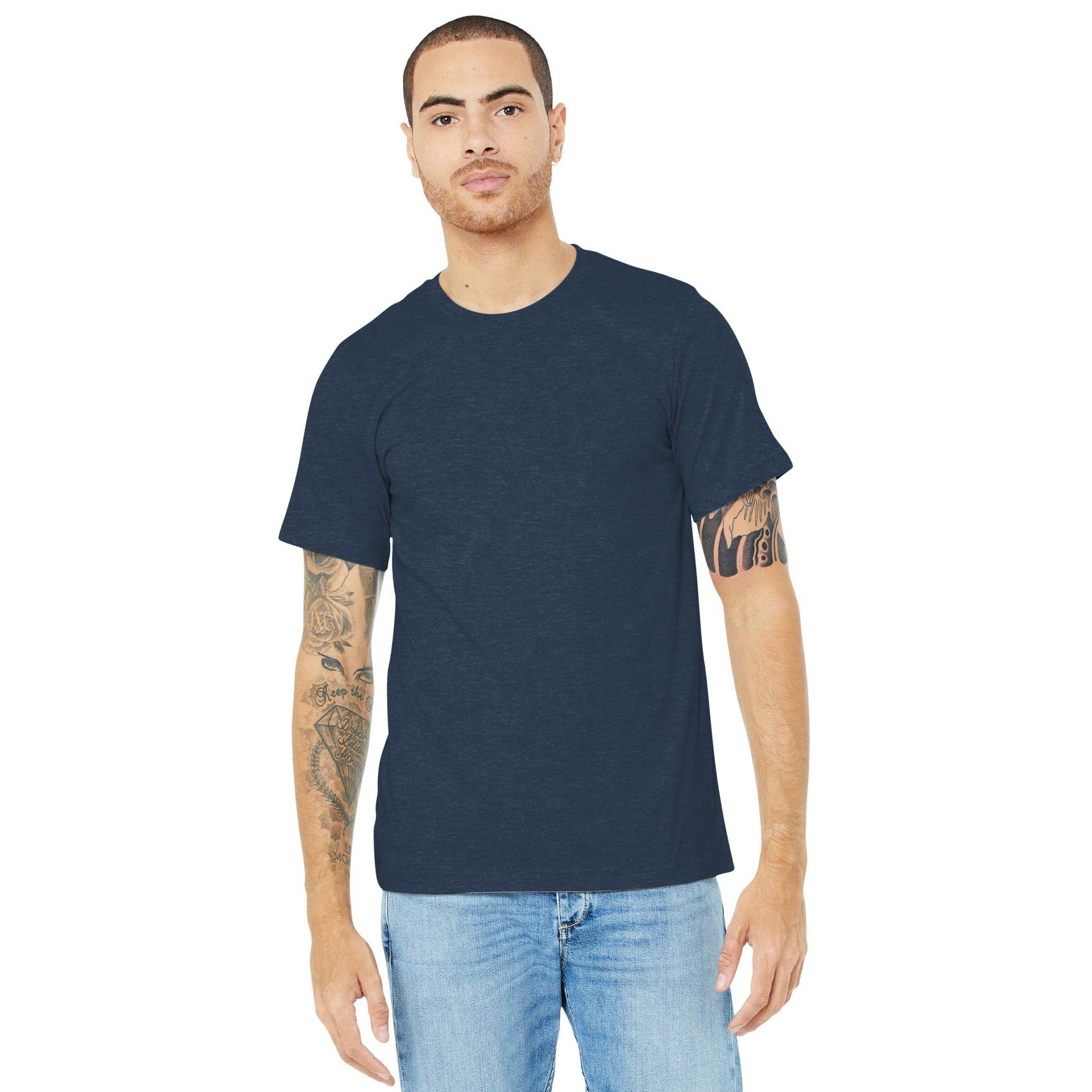 Bella + Canvas-BELLA+CANVAS ® Unisex Heather CVC Short Sleeve Tee. BC3001CVC 2/2-MedTech-1